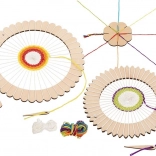 Set de tricotat Goki cu rame rotunde și floare