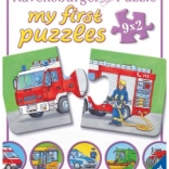 Ravensburger primul meu puzzle – vehicule și utilaje 9×2 piese