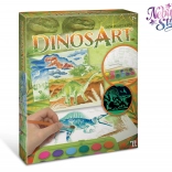 Set acvarelă magică DinosArt pentru copii
