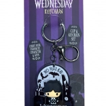 Breloc acrilic WEDNESDAY cu inel metalic