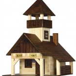 Cabana turistică din trusă de construit din lemn