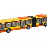 Autobuz articulat urban cu telecomandă de culoare portocalie