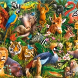 Puzzle 180 piese Amazing Animals
