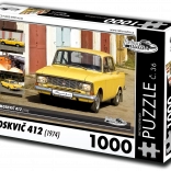 Puzzle Retro-auto Moskvici 412 (1974) 1000 piese