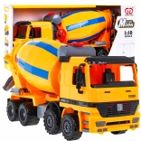 Betonieră pentru copii 3+ Model realist 1:10 + părți mobile + găleată rotativă