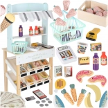 Magazin din lemn LULILO Melo cu stand și casă de marcat pentru copii