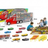 Camion – autospecială de tractare cu covoraș de joacă și mașinuțe