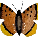 Magnet din lemn fluture mare 2Kids Toys