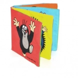 Cărticică textilă foșnitoare pliabilă KRTEK 10 × 10 cm