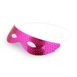 Măști din hârtie cu buline aurii, 6 buc