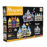 Set magnetic de construcție căsuță 75 piese