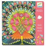 Imagini mozaic Păun și bufniță de la Djeco