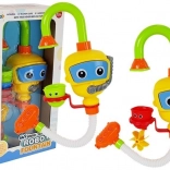 Robot de baie colorat cu cascadă și căni