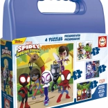 Puzzle în valiză Spidey și prietenii lui uimitori 4în1