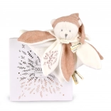 Set cadou Ursuleț din pluș cu căciuliță 25 cm roz