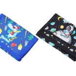 Portofel textil cu scai, 12,5 × 8 cm, 2 modele (dinozaur / astronaut)