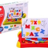 tablă magnetică cu litere și cifre cu compartiment