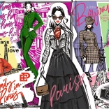 Puzzle Emily in Paris: inspirație de modă 1000 piese