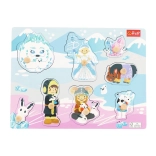 Puzzle din lemn mediu Castel Înghețat, 8 piese