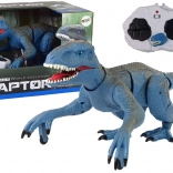 Dinozaur Velociraptor albastru controlat de la distanță