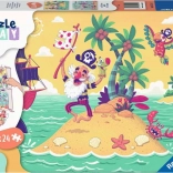 Ravensburger Puzzle & Play: aventură pirat 2×24 piese