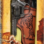Revolver cowboy din metal cu toc pentru 8 cartușe Gonher