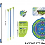 Arc albastru cu săgeți și țintă 57 cm