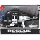 Elicopter de poliție pe baterii cu lumină și sunet