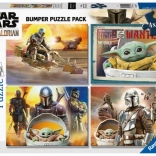 Puzzle RAVENSBURGER Star Wars: Mandalorian 4×100 piese