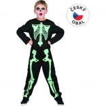 Costum de schelet pentru copii care luminează în întuneric