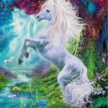 Puzzle Unicorn în grădina fermecată 60 piese