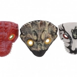 Dinozaur mască din spumă 20x19 cm diverse tipuri pentru carnaval