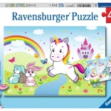 Puzzle RAVENSBURGER unicorn de basm 2×24 piese
