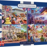 GIBSONS Sărbători regale puzzle 4×500 piese