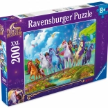 puzzle XXL 200 piese RAVENSBURGER – UNICORN ACADEMY (Academia Unicornilor)