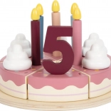 tort aniversar din lemn pentru tăiat small foot Tasty