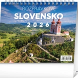 Calendar de birou Slovacia de Poveste 2026