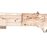 Puzzle 3D din lemn arma cu elastice Mossberg