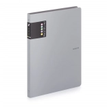 Biblioraft cu inele A4 PASTELINI gri