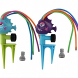 Aspersor de grădină în formă de pește – pulverizator pentru furtun pentru copii (mix de culori)