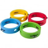 Tamburină Mică Din Lemn Roșie