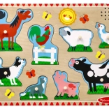 Puzzle din lemn - Animale de la fermă