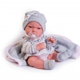 Păpușă realistă bebeluș cu corp integral din vinil 33 cm ANTONIO JUAN