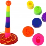 Joc de aruncare la țintă cu pahare și inele