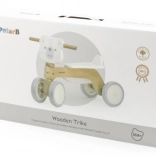 împingător din lemn ursuleț PolarB cu roți EVA silențioase