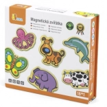 Magneti din lemn pentru copii Animale - set 20 buc