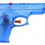 Pistolă mică cu apă – albastră 15 × 10,5 cm