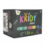 Crete colorate pentru trotuar, 24 buc. în cutie