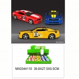 Mașină sport metalică cu uși care se deschid și funcție pull-back