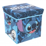 Cozy Noxxiez Stitch cutie de depozitare pliabilă și taburet